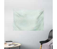 Zigzags Pastel Tones Wide Tapestry