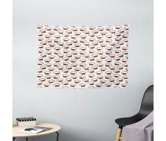 Vanilla Cupcakes Wide Tapestry