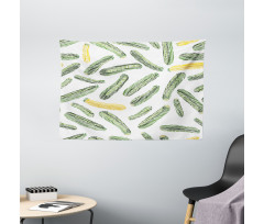 Organic Vegan Design Wide Tapestry