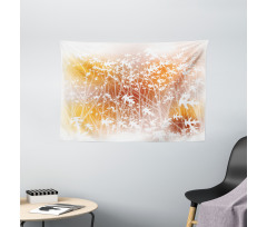 Oak Forest in Autumn Wide Tapestry