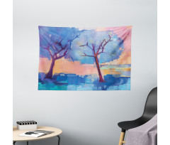 Abstract Nature Trees Wide Tapestry