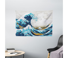 Oceanic Wave of Kanagawa Wide Tapestry