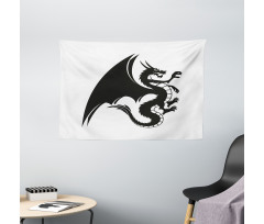 Fantasy Goth Creature Wide Tapestry