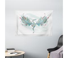 Serpent Fantasy Art Wide Tapestry