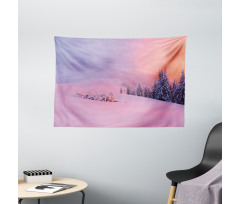 Winter Scenery Wide Tapestry