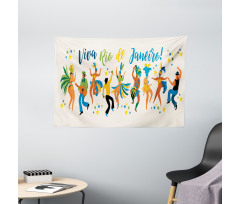 Viva Rio De Janeiro Words Wide Tapestry