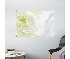 Monstera Leaf and Nature Wide Tapestry