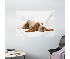 Long Eared Dog Wide Tapestry