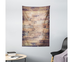 Earthy Toned Planks Tapestry