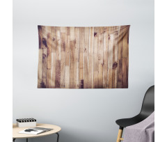 Aged Planks Pattern Wide Tapestry