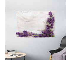 Lavender Flower Table Wide Tapestry