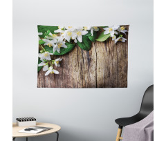 Jasmine Flower Retro Wide Tapestry