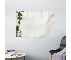 Pastel Retro Foliage Wide Tapestry