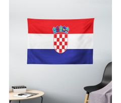 Simple Design Flag Print Wide Tapestry