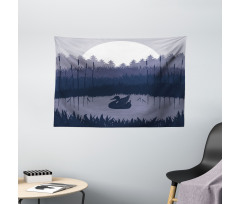 Gloomy Night Layout Summer Wide Tapestry