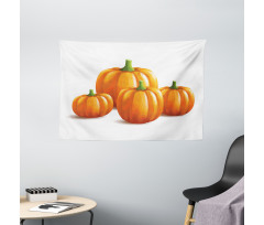 Fall Season Fruits Wide Tapestry