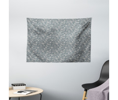 Neutral Pixel Camo Art Wide Tapestry