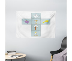Greeting and Welcoming Image Wide Tapestry