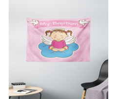 Baby Girl Wide Tapestry