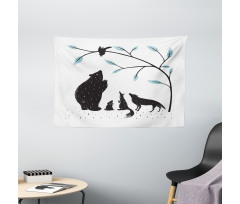 Forest Fauna Wide Tapestry