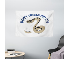 Dangerous Snake Wide Tapestry