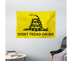 Gadsden Snake Wide Tapestry