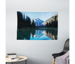 Mountain Reflection on Lake Wide Tapestry