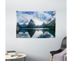 Swiftcurrent Lake Panorama Wide Tapestry