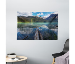 Serenity Emerald Lake Wide Tapestry