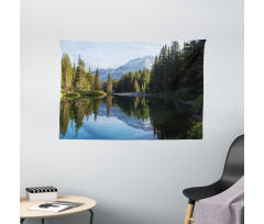 Fir Tree Reflections on Lake Wide Tapestry