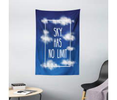 Sky Has No Limit Square Frame Tapestry