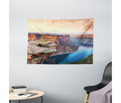 Flaming Gorge Area at Dusk Wide Tapestry