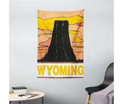 Simplistic Mountain Tapestry