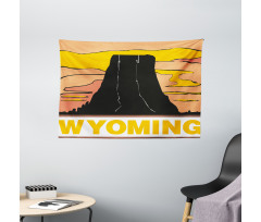 Simplistic Mountain Wide Tapestry