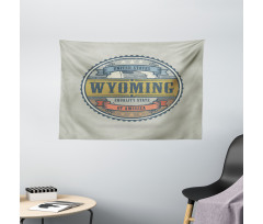 Grunge Stamp Equality State Wide Tapestry