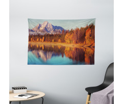 Grand Teton Fall Landscape Wide Tapestry