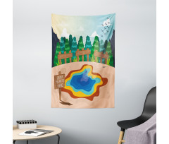 Cartoon Prismatic Spring Tapestry