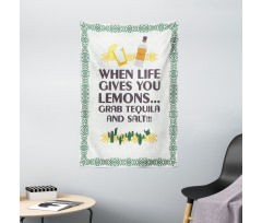 Mexican Drink Words Tapestry