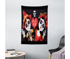 Sugar Skull Art Tapestry