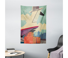 Vintage Air Cargo Plane Tapestry