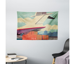 Vintage Air Cargo Plane Wide Tapestry