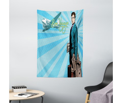 Retro Handsome Passenger Tapestry