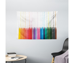 Color Scale of Paint Craft Wide Tapestry