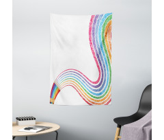 Imagination Themed Pencils Tapestry