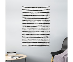 Grungy Brushstroke Lines Tapestry