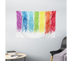 Cheerful Pastel Painting Wide Tapestry
