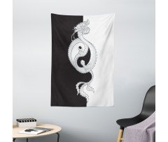 Dragon with Yin Yang Tapestry