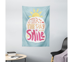 Start with a Smile Tapestry