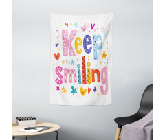 Vivid Keep Smiling Tapestry