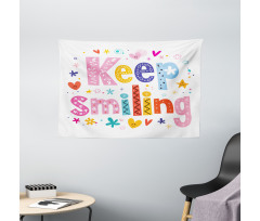 Vivid Keep Smiling Wide Tapestry